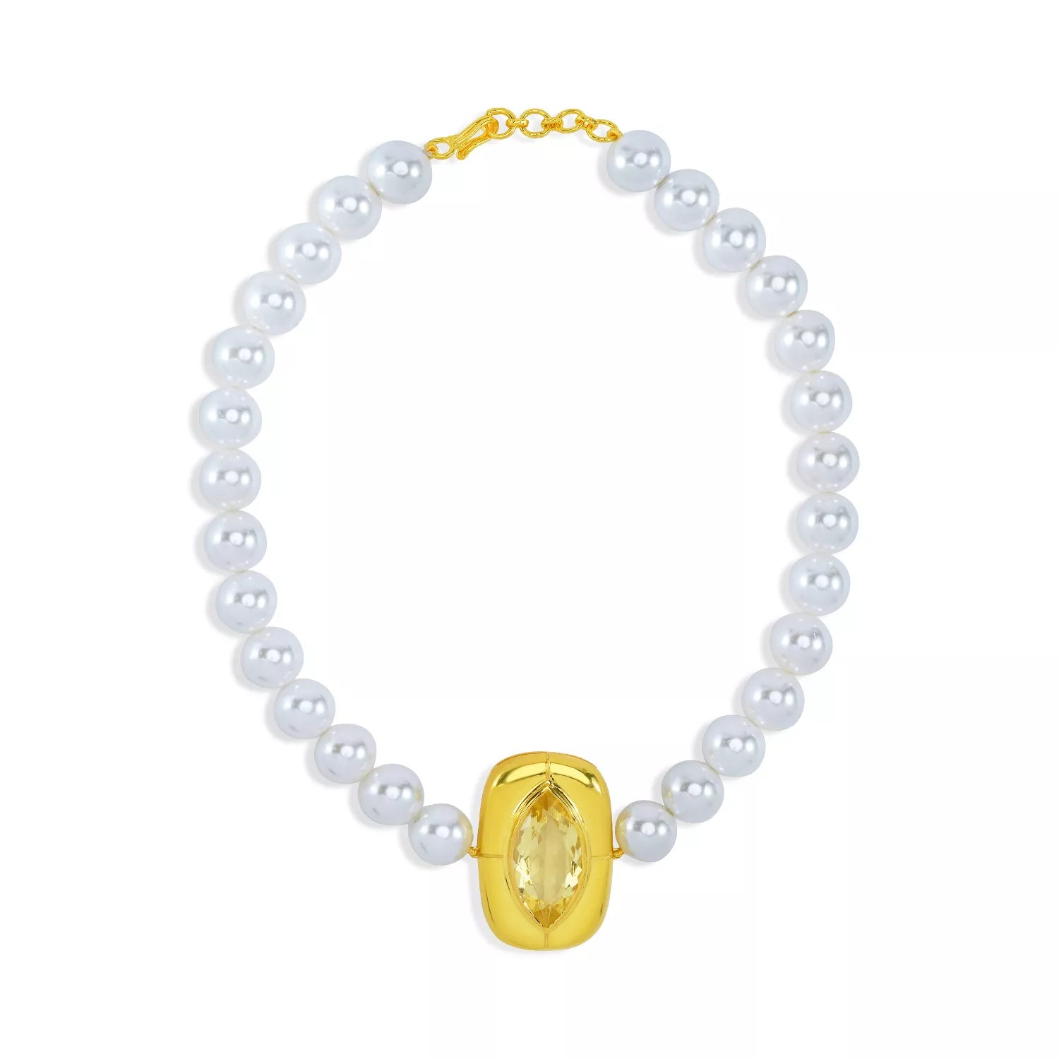 Golden Radiance Pearl Necklace