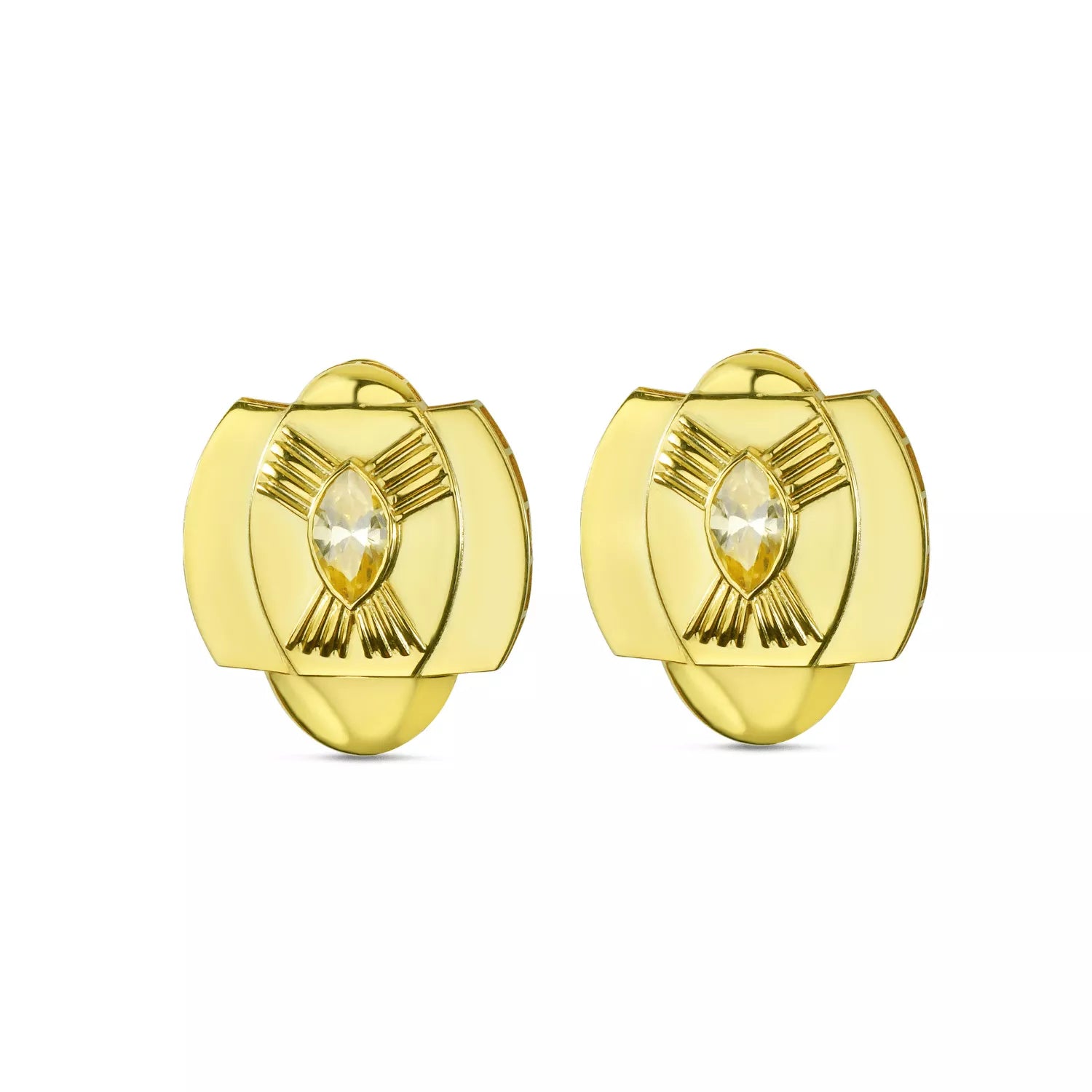 Golden Eclipse Earrings