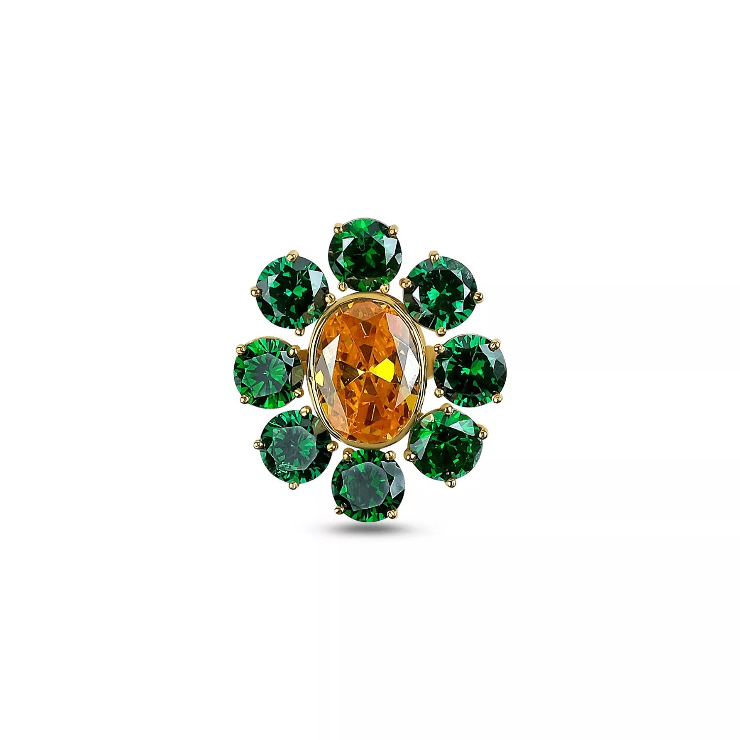 Emerald Bloom Ring