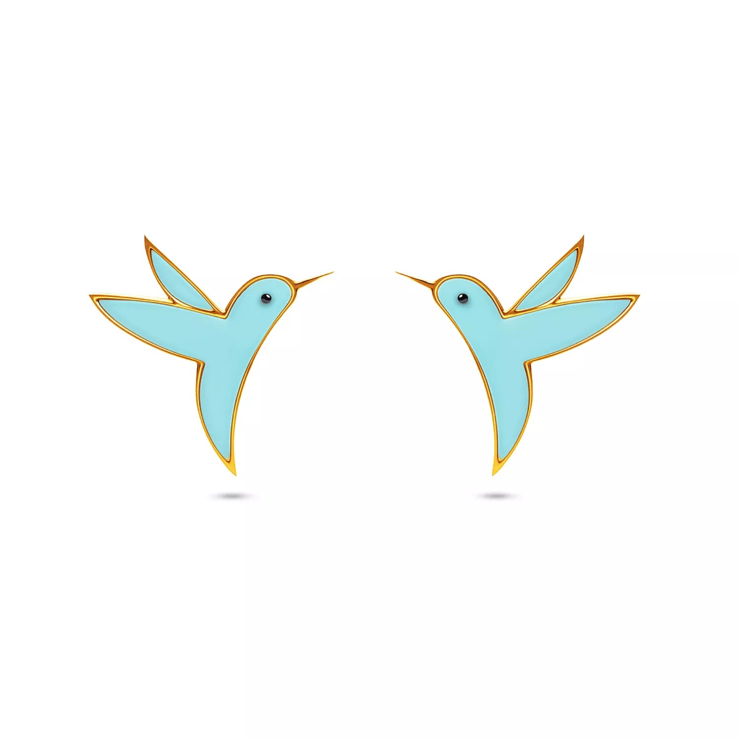 Hummingbird Earrings - Turquoise