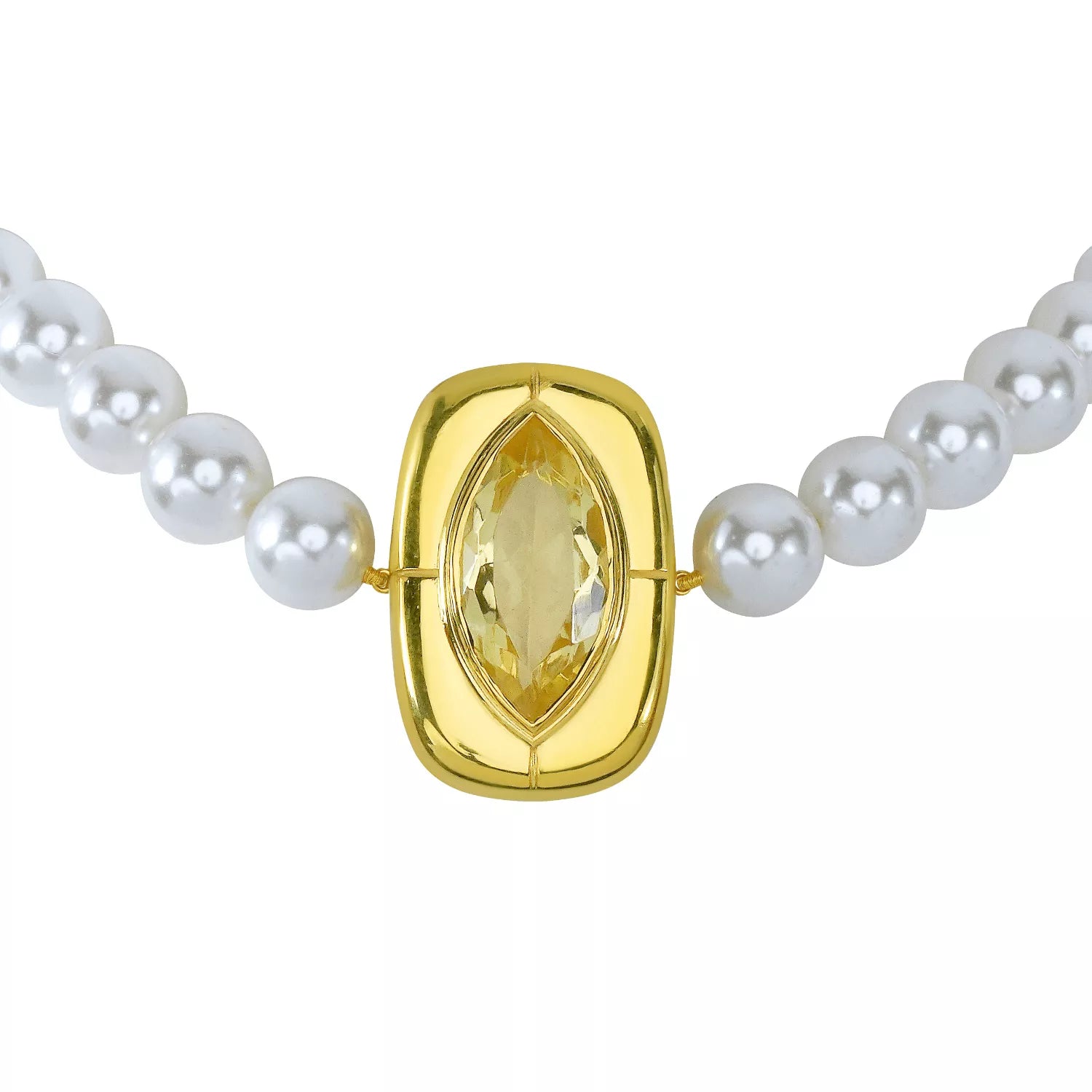 Golden Radiance Pearl Necklace