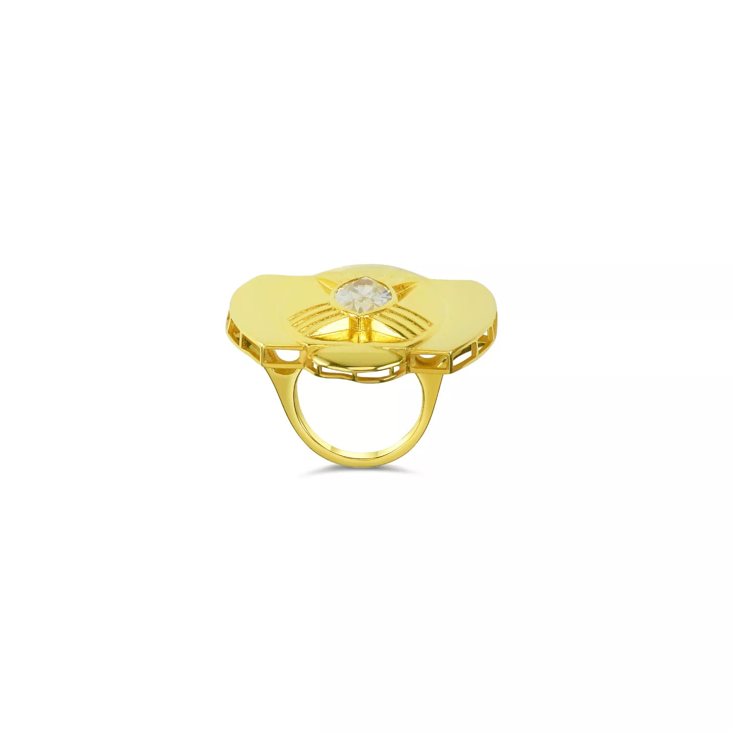 Golden Eclipse Ring