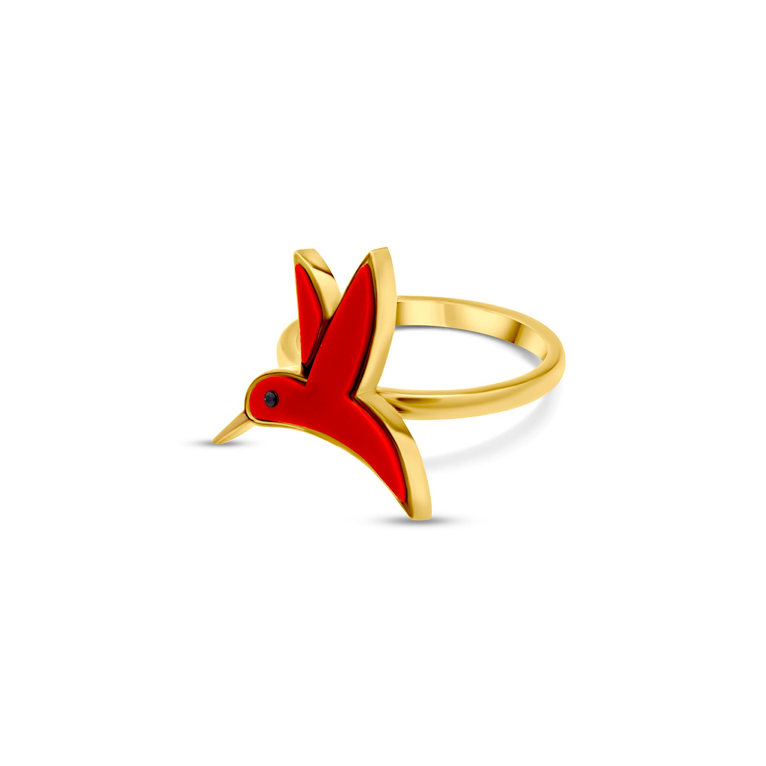 Hummingbird Ring - Carnelian