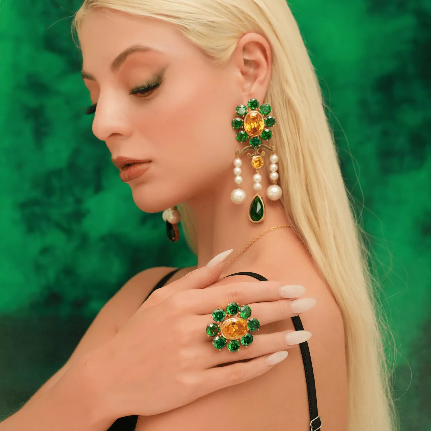 Emerald Bloom Ring