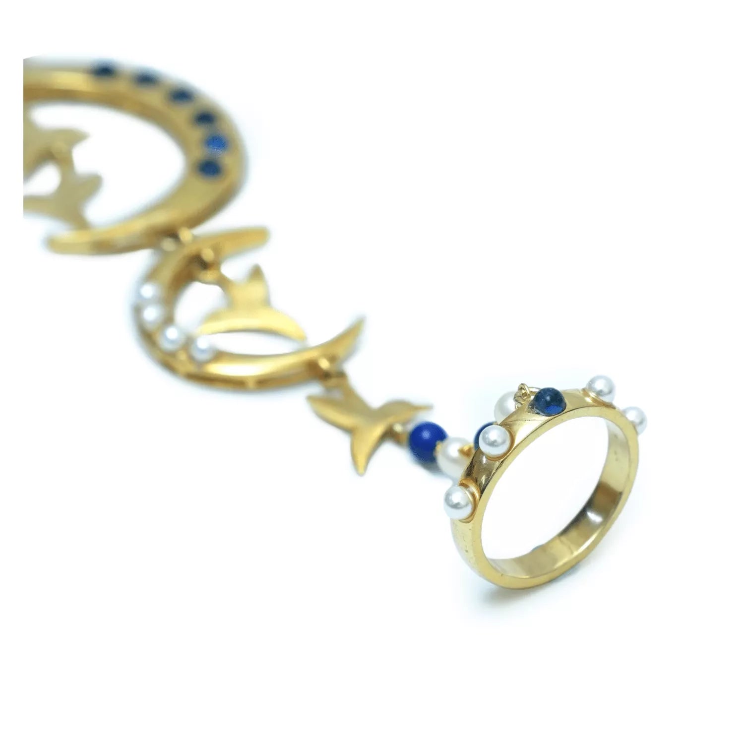 Wings of the Moon Bracelet Ring