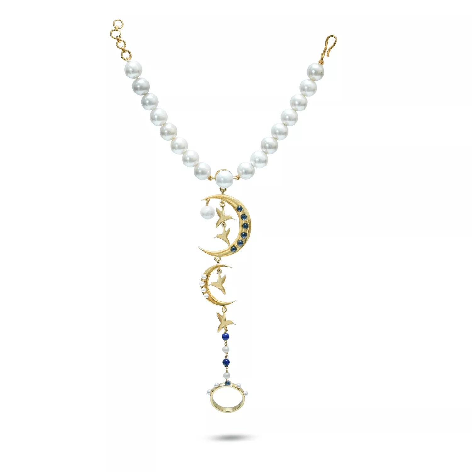 Wings of the Moon Bracelet Ring