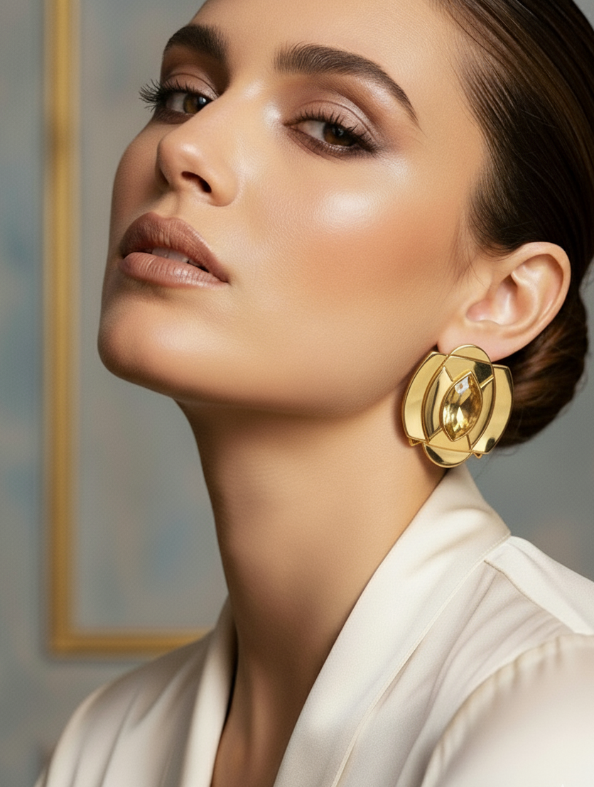 Golden Eclipse Earrings