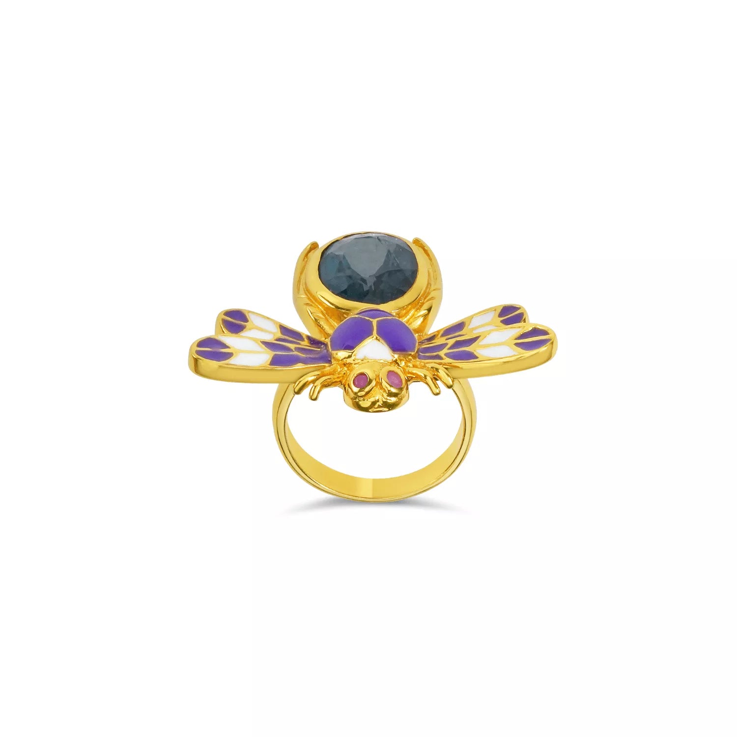 Midnight Honeybee Ring