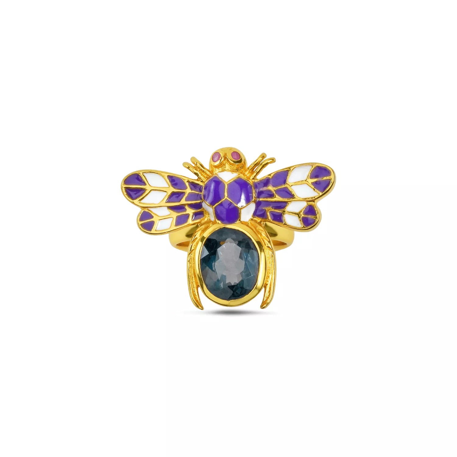 Midnight Honeybee Ring