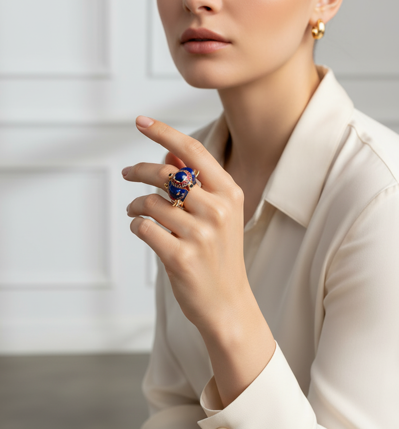 Royal Tusker Elephant Ring