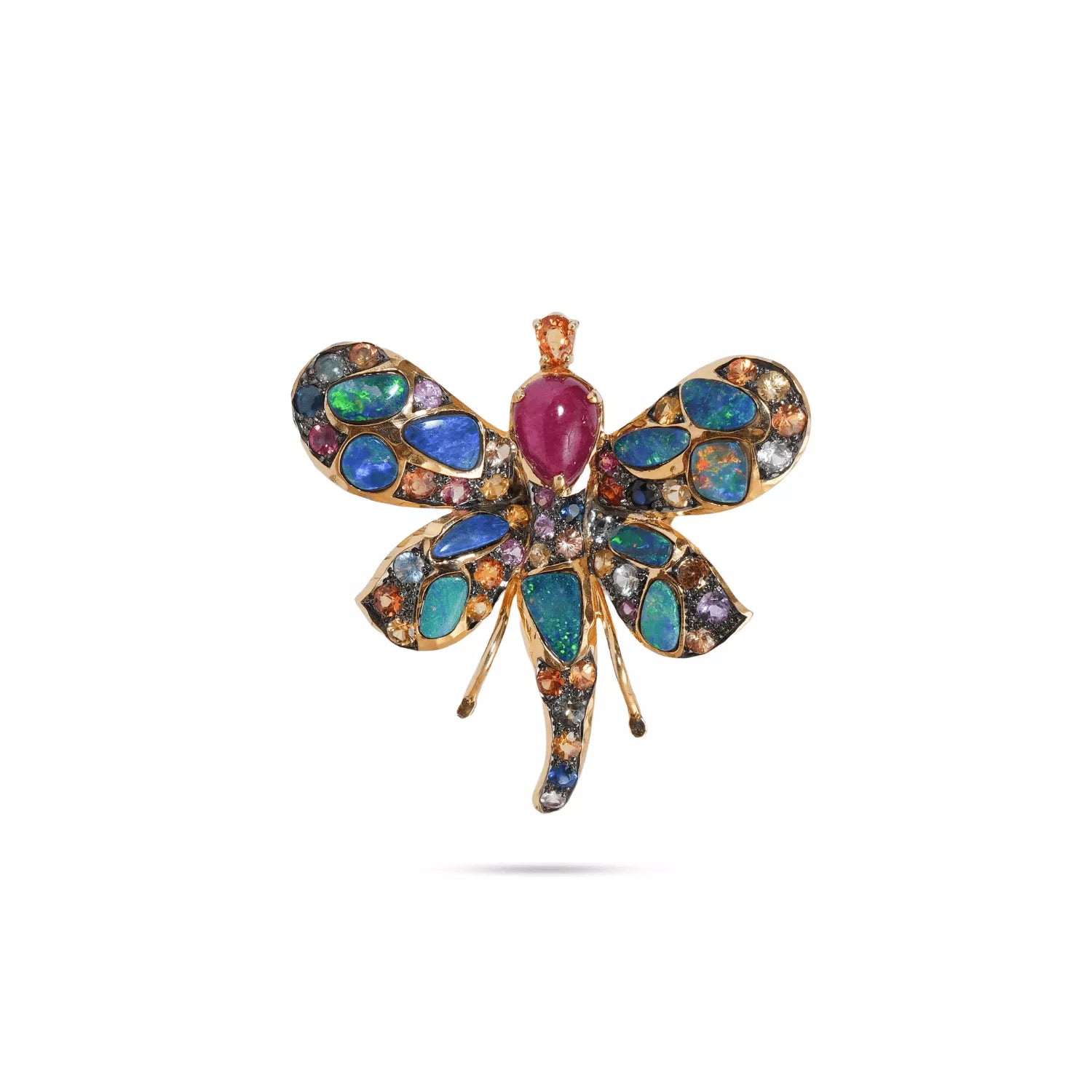 Azure Opal Dragonfly Ring