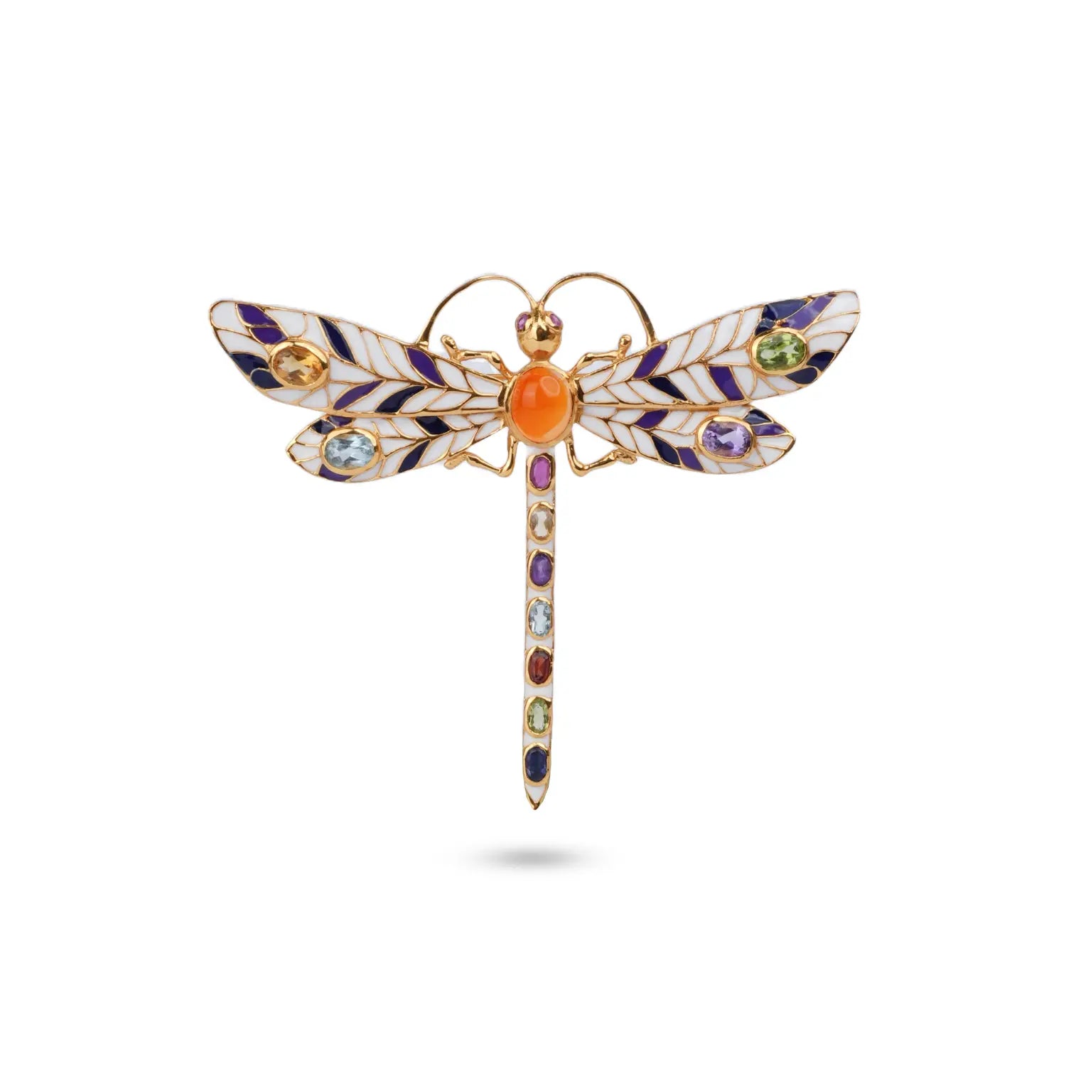 Wings of Dawn - Brooch and Pendant - White