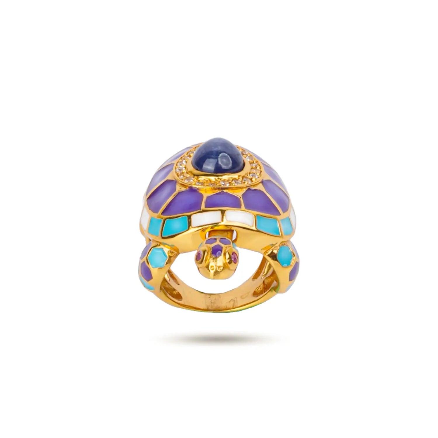 Turtle Glam - Sapphire Ring