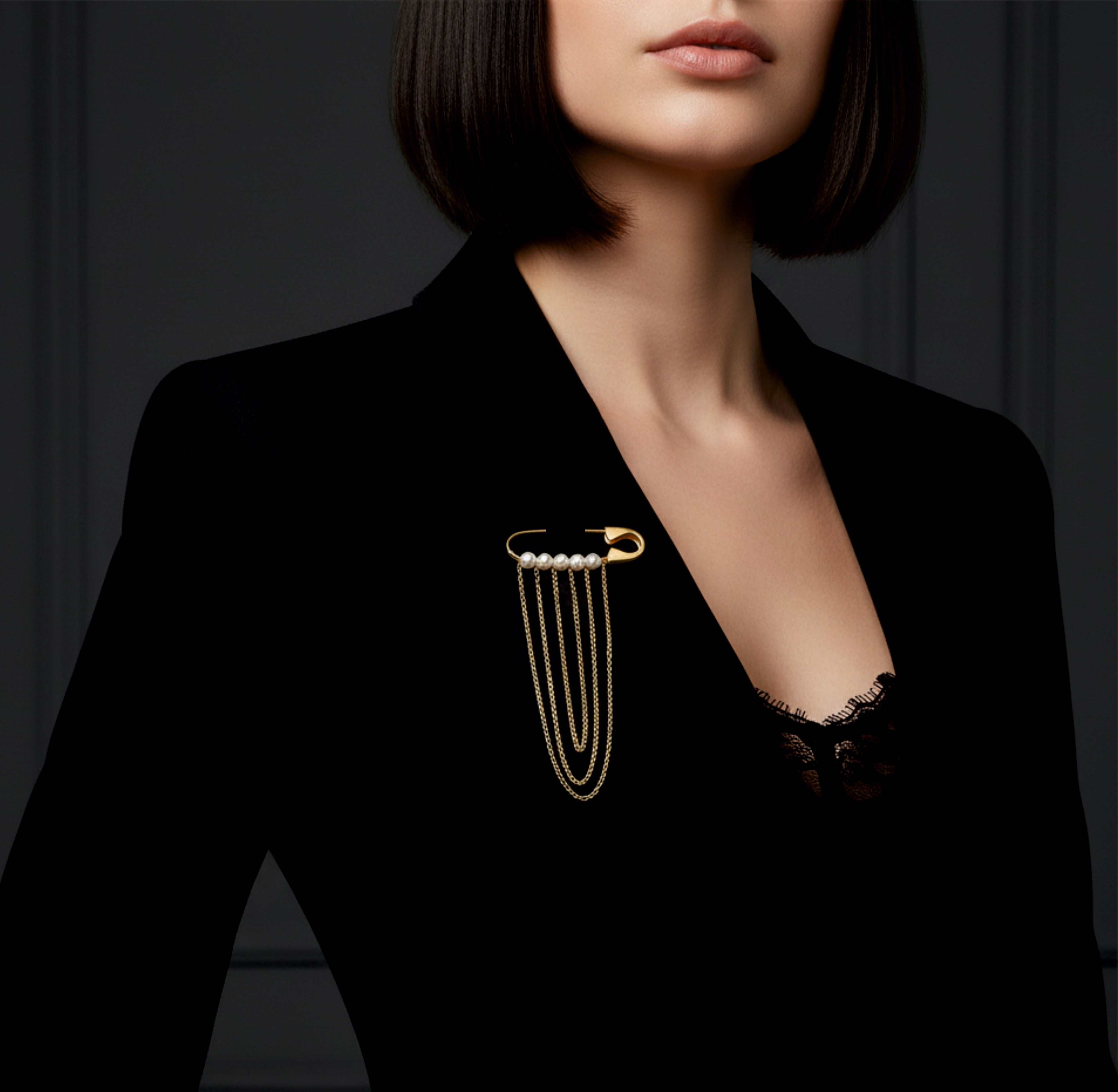 Pearl Cascade Brooch