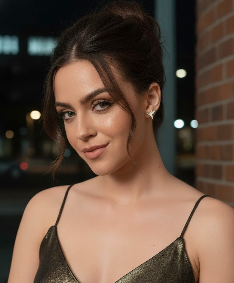 أقراط الطائر الطنان - عرق اللؤلؤ