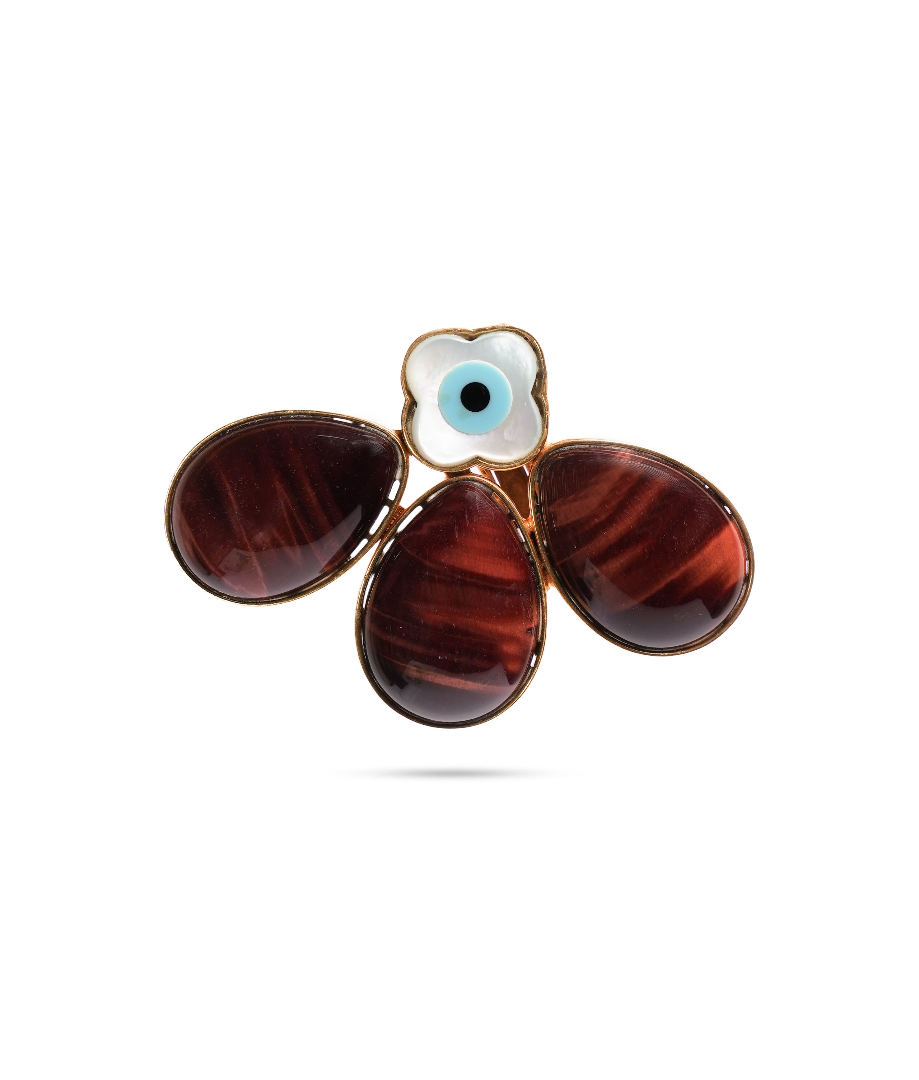 Agate and Mother of pearl Bloom earrings