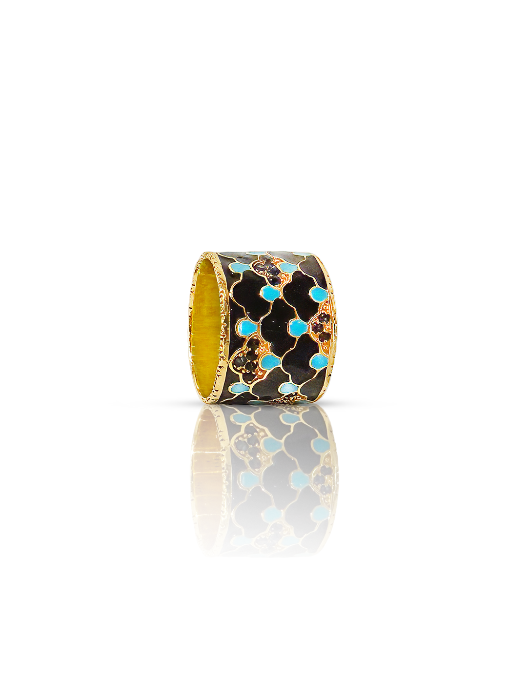 Azure Mosaic Band – Noir Turquoise