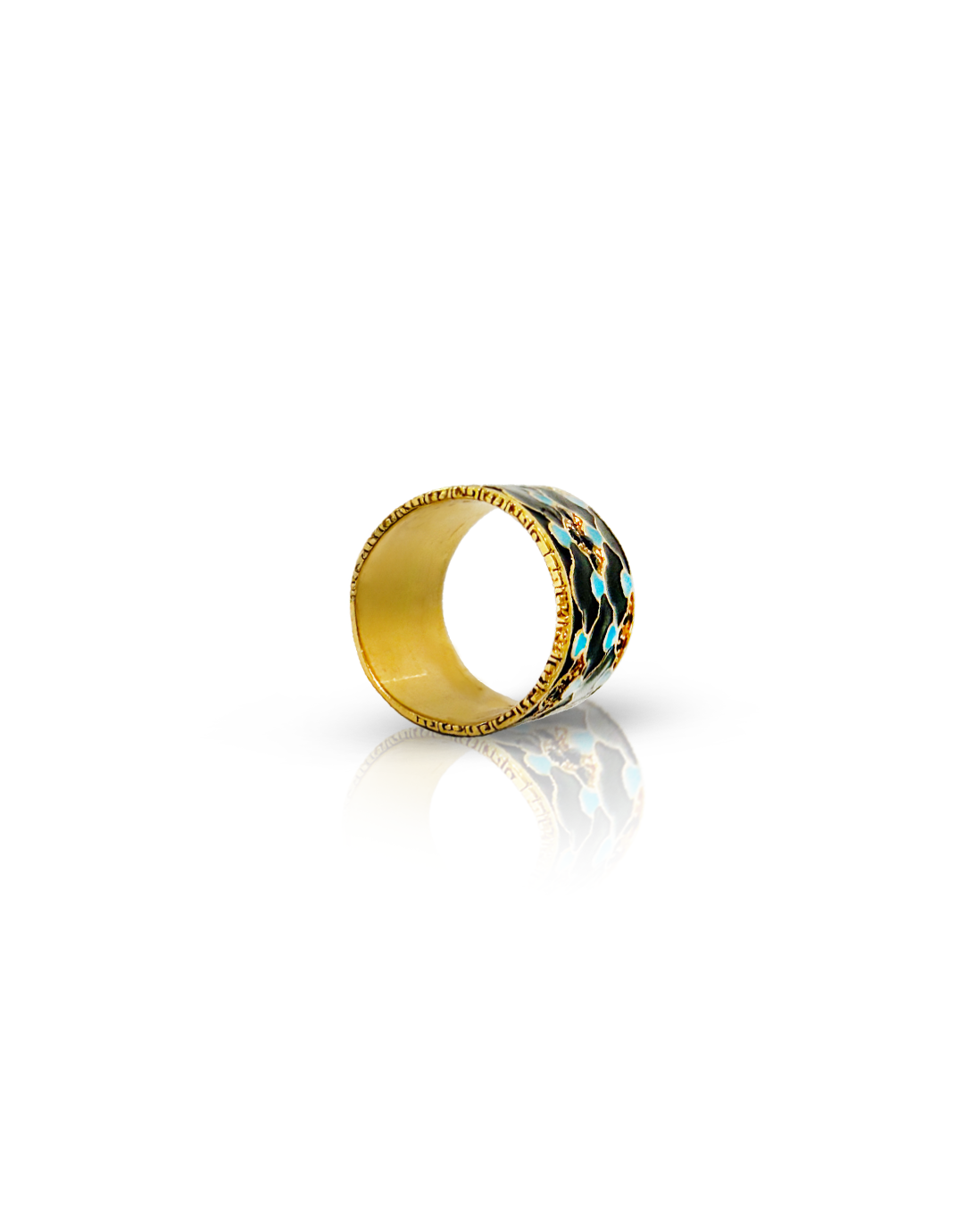Azure Mosaic Band – Noir Turquoise